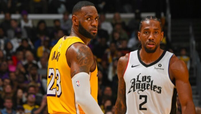 LeBron James et Kawhi Leonard