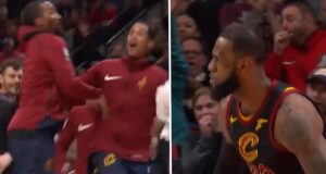 NBA – 15 mars 2018 : LeBron signe un des plus gros posters de sa carrière