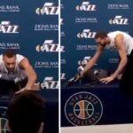 NBA – Rudy Gobert revient sur son geste polémique des micros