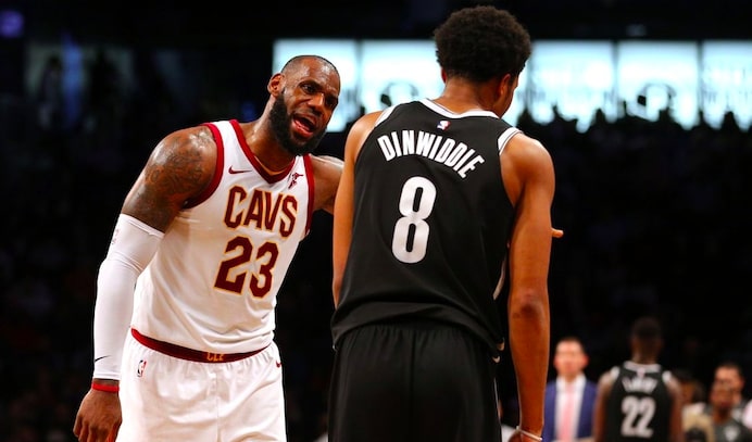 spencer dinwiddie et lebron james