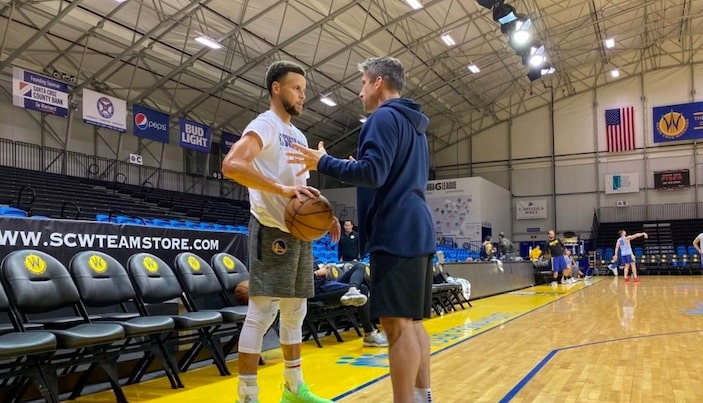 l'entrainement en g league de steph curry