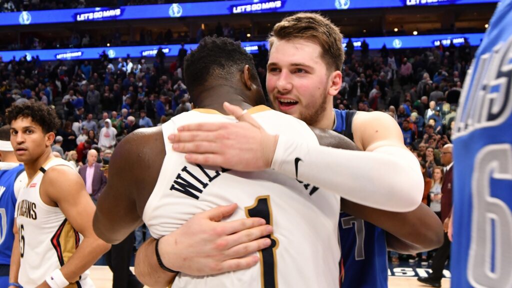 Zion Williamson et Luka Doncic