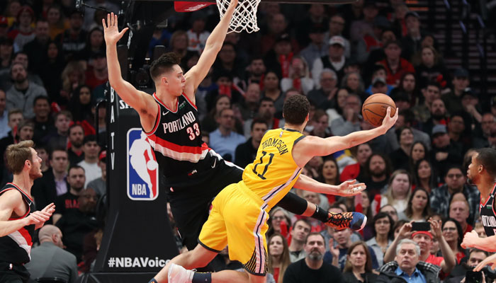 Zach Collins est la cible des fans des Warriors depuis son altercation avec Klay Thompson