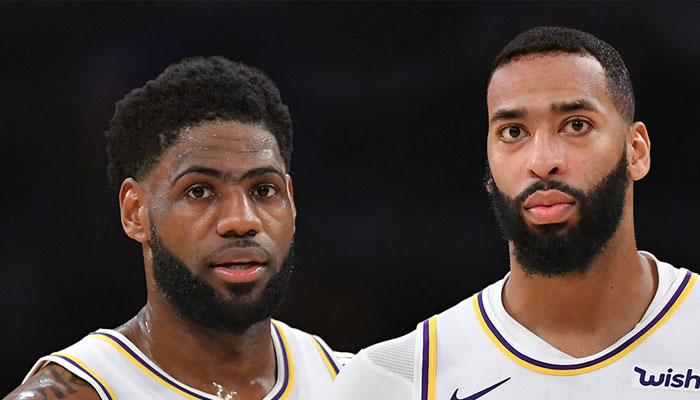 LeBron James et Anthony Davis en inversant les coupes de cheveux