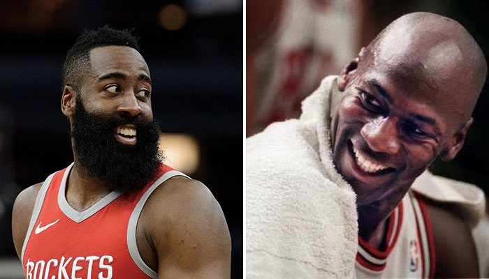 Michael jordan best sale james harden