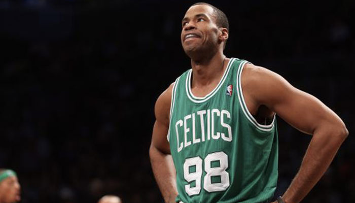 Jason Collins sous le maillot des Boston Celtics