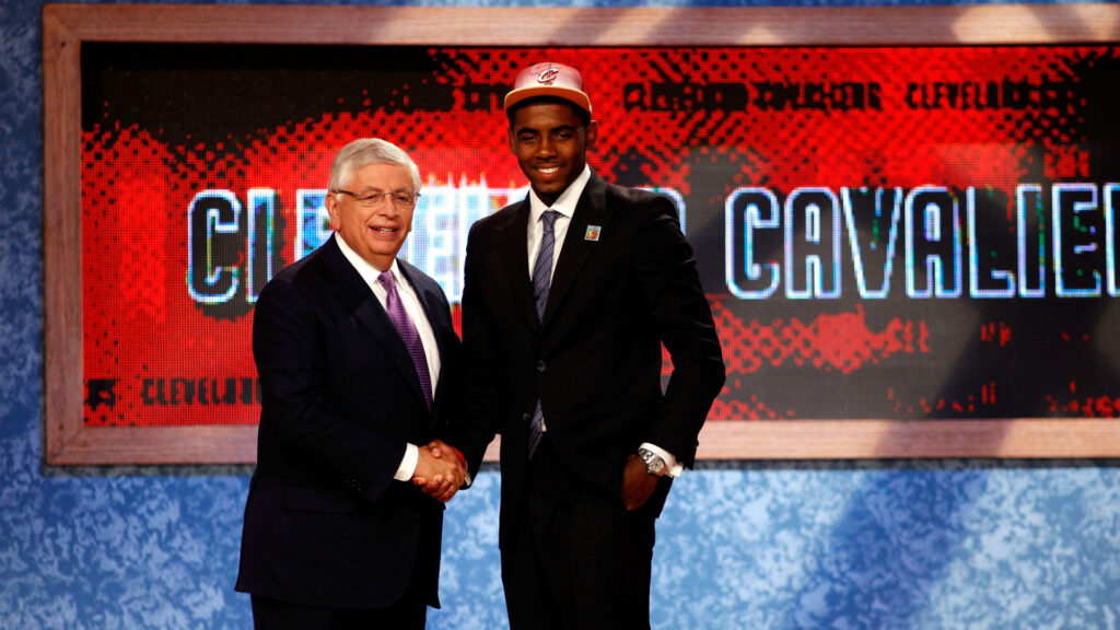 Kyrie Irving lors de la Draft NBA 2011