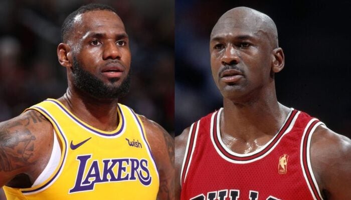 LeBron James et Michael Jordan