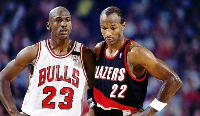 Michael Jordan et Clyde Drexler