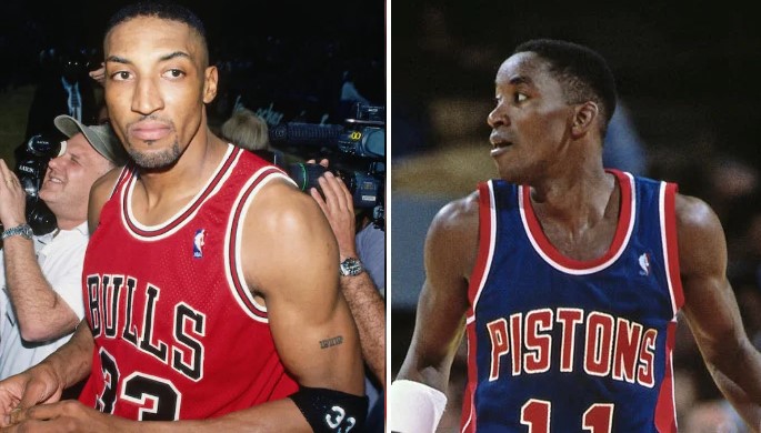 Scottie Pippen et Isiah Thomas