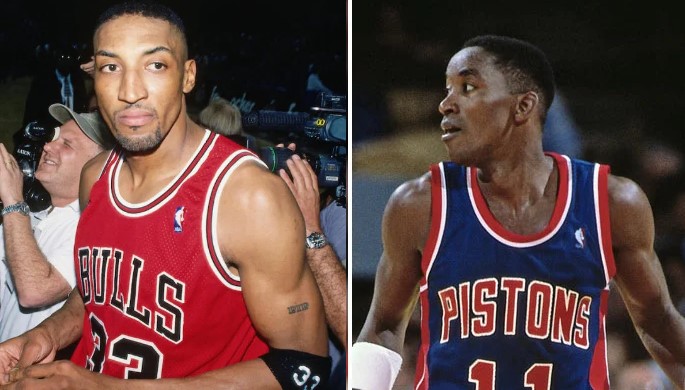 Scottie Pippen et Isiah Thomas