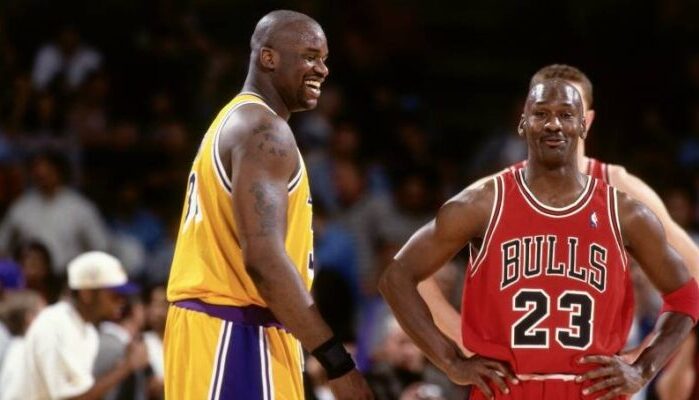 Shaquille O'Neal et Michael Jordan