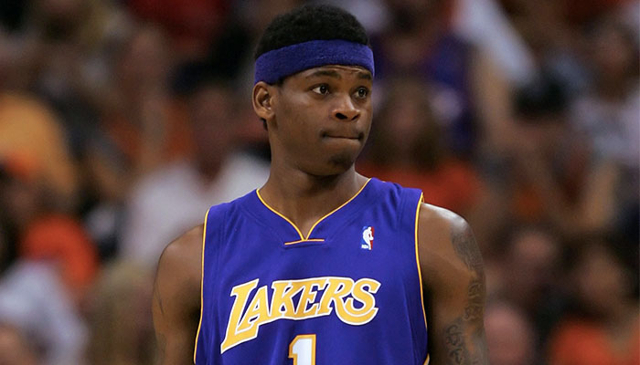 Smush Parker sous le maillot des Los Angeles Lakers