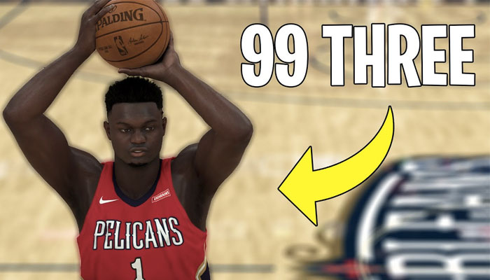 Zion Williamson create 2K20 99 à trois-points