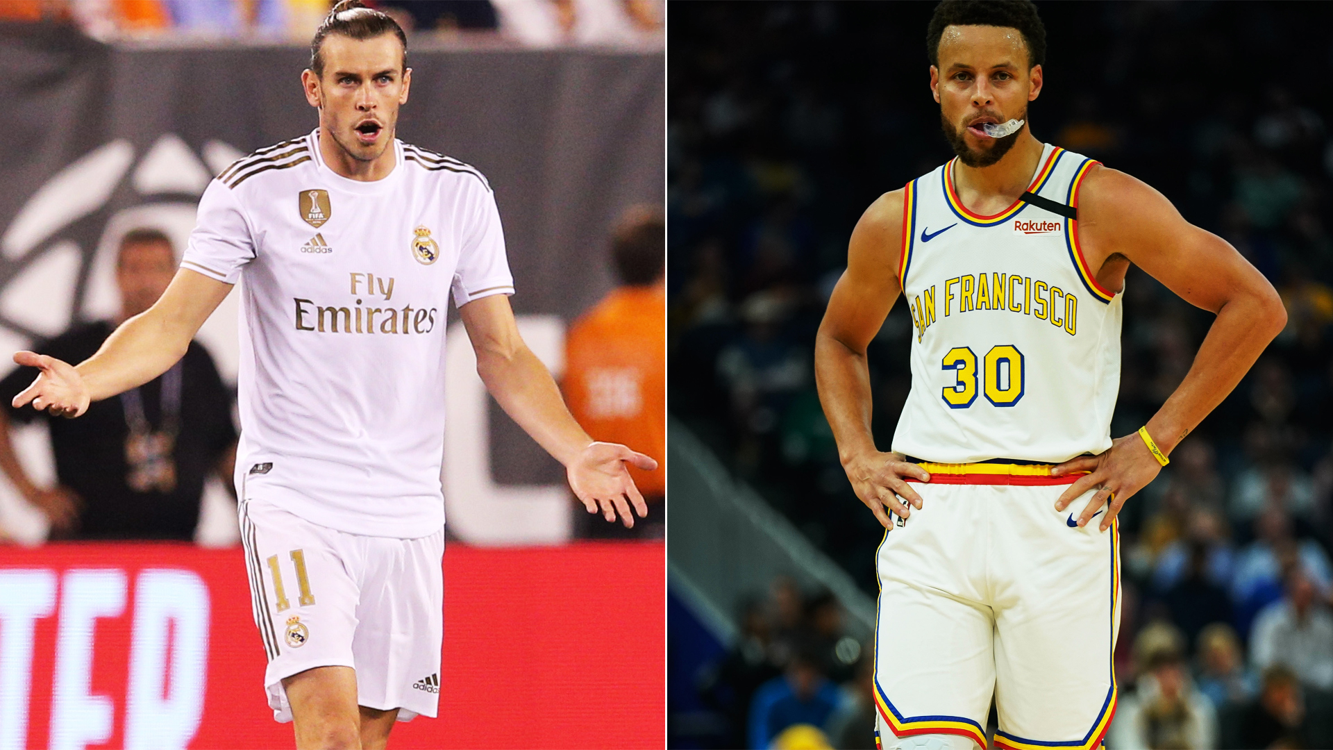 Gareth Bale et Stephen Curry