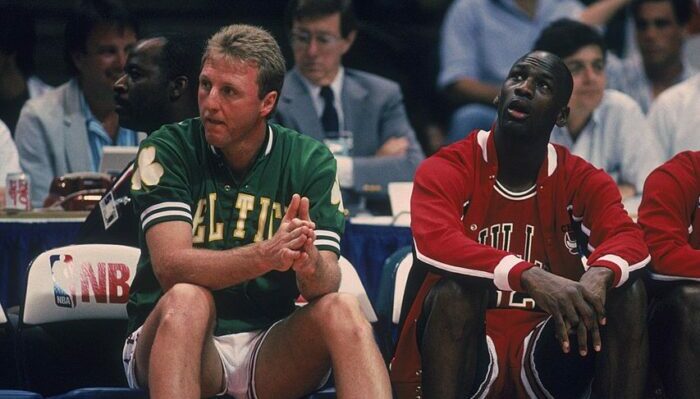 Larry Bird et Michael Jordan
