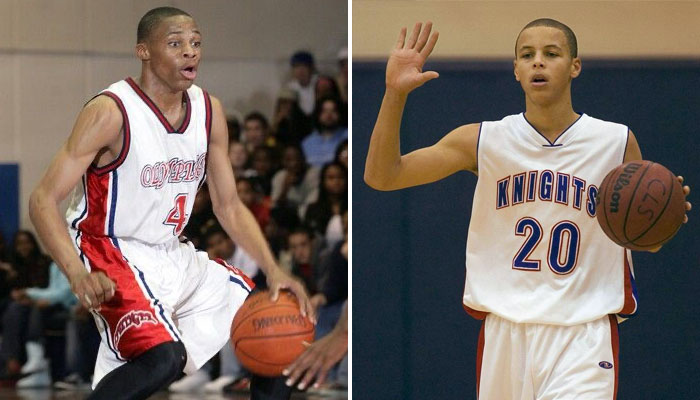 Stephen Curry et Russell Westbrook n'étaient pas reconnus à leur juste valeur au lycée