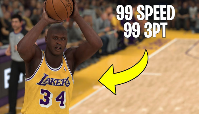 Le youtubeur Smequle a boosté un Shaquille O'Neal à 99 à 3 points