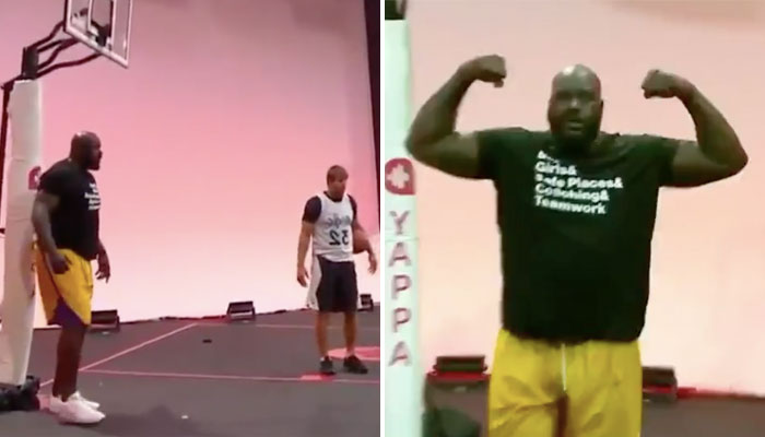 Shaquille O'Neal a arraché un arceau a mains nues