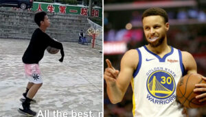 NBA – Stephen Curry bouche bée devant le jeu d’un jeune fan manchot
