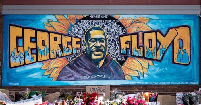 Fresque de George Floyd