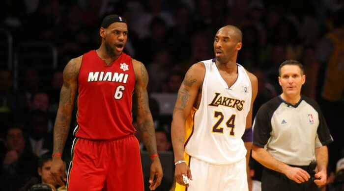 LeBron James et Kobe Bryant