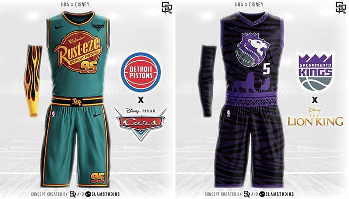 Un designer imagine les maillots des franchises version Disney !