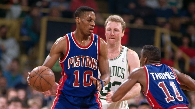 Dennis Rodman, Larry Bird, Isiah Thomas