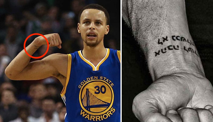 Stephen Curry tatouages significations
