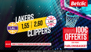 NBA – 4 paris à tenter pour Clippers vs Lakers, jusqu’à 475€ à gagner !