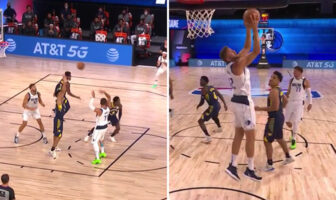 NBA – Luka Doncic met 2 défenseurs dans le vent… avec une simple feinte ! Luka Doncic met 2 défenseurs dans le vent... avec une simple feinte !