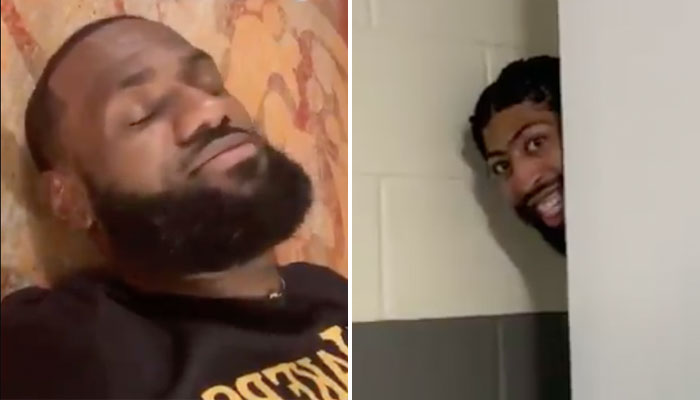 LeBron James et Anthony Davis se sont amusés après la rencontre des Lakers NBA