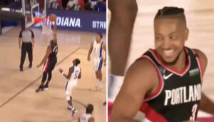 NBA – Cj McCollum rate un gros dunk ouvert… et est mort de rire !