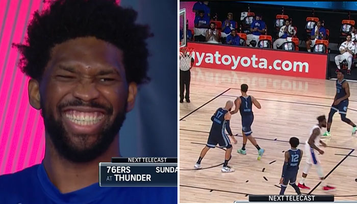 Routine WTF des 76ers, Joel Embiid mort de rire-NBA