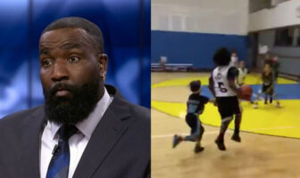 NBA – À 8 ans, le fils de Kendrick Perkins fait le buzz en match ! Kendrick Perkins II fils basket vidéo