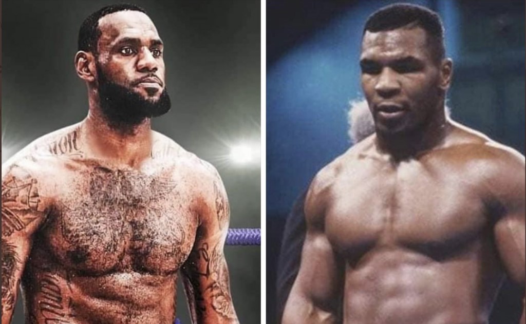 LeBron James et Mike Tyson