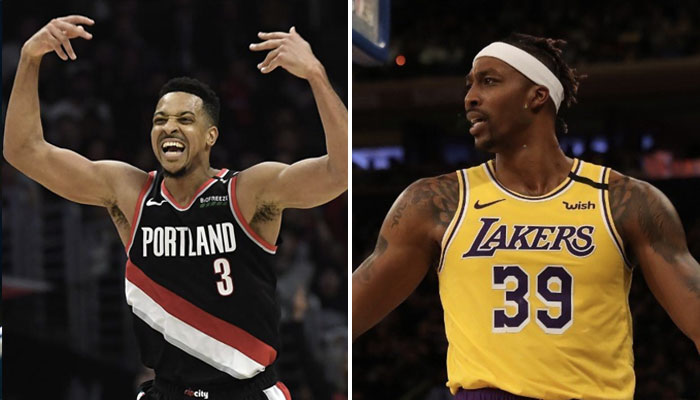 NBA Cj McCollum Blazers Dwight Howard Lakers