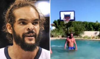 NBA – Le workout de bagnard de Joakim Noah avant la reprise ! Joakim Noah Clippers entrainement piscine