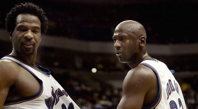 Charles Oakley et Michael Jordan