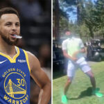 NBA – Steph Curry s’essaie à la boxe… et se fait hit en 5 secondes !