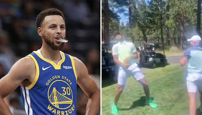 Quand la superstar NBA Stephen Curry s’essaie à la boxe face au professionnel Canelo Alvarez, il ne tient pas longtemps le choc.