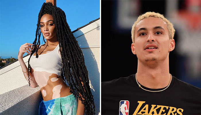 Winnie Harlow et la star NBA des Lakers Kyle Kuzma