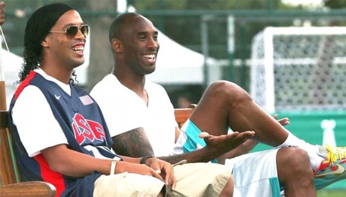 Ronaldinho et Kobe Bryant