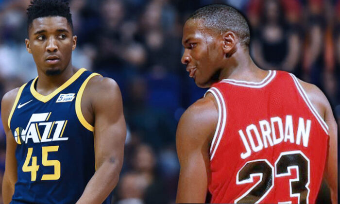 Donovan Mitchell et Michael Jordan