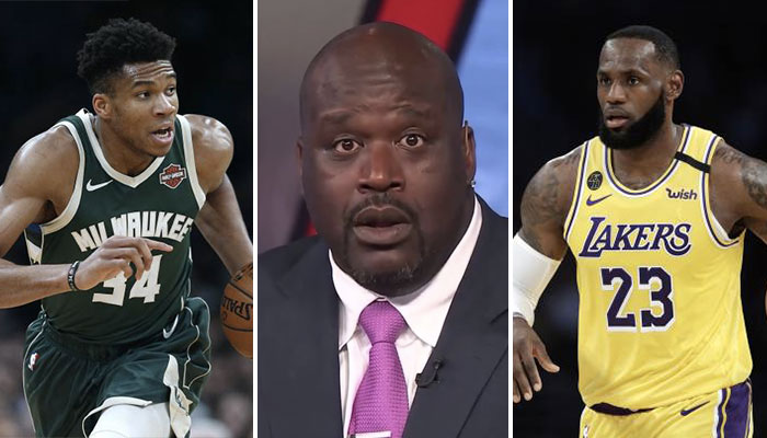 Giannis Antetokounmpo, Shaquille O’Neal et LeBron James