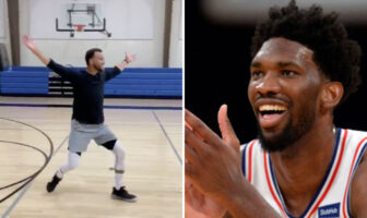 NBA – L’hilarante imitation de Joel Embiid par Steph Curry Steph Curry imite à la perfection Joel Embiid à l'entraînement