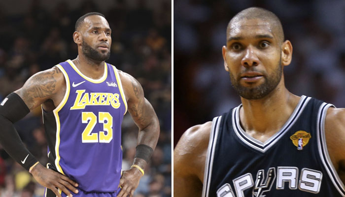 lebron james nba tim duncan lakers