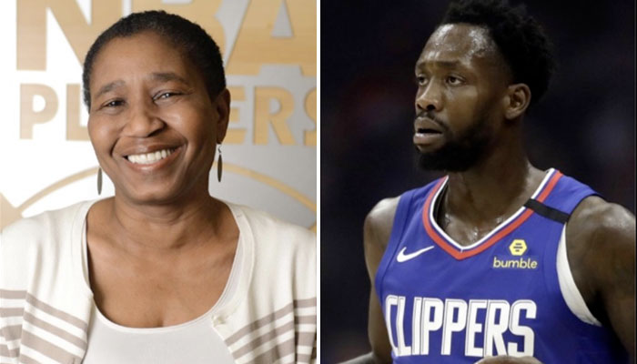 Patrick Beverley et Michele Roberts NBA