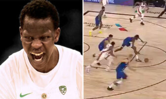 NBA – Bol Bol sort une énorme passe à la Magic Johnson ! Bol Bol assist NBA Magic Johnson