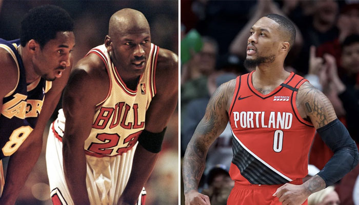 nba damian lillard record michael jordan kobe bryant